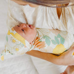 Knit Swaddle Blanket - Rose