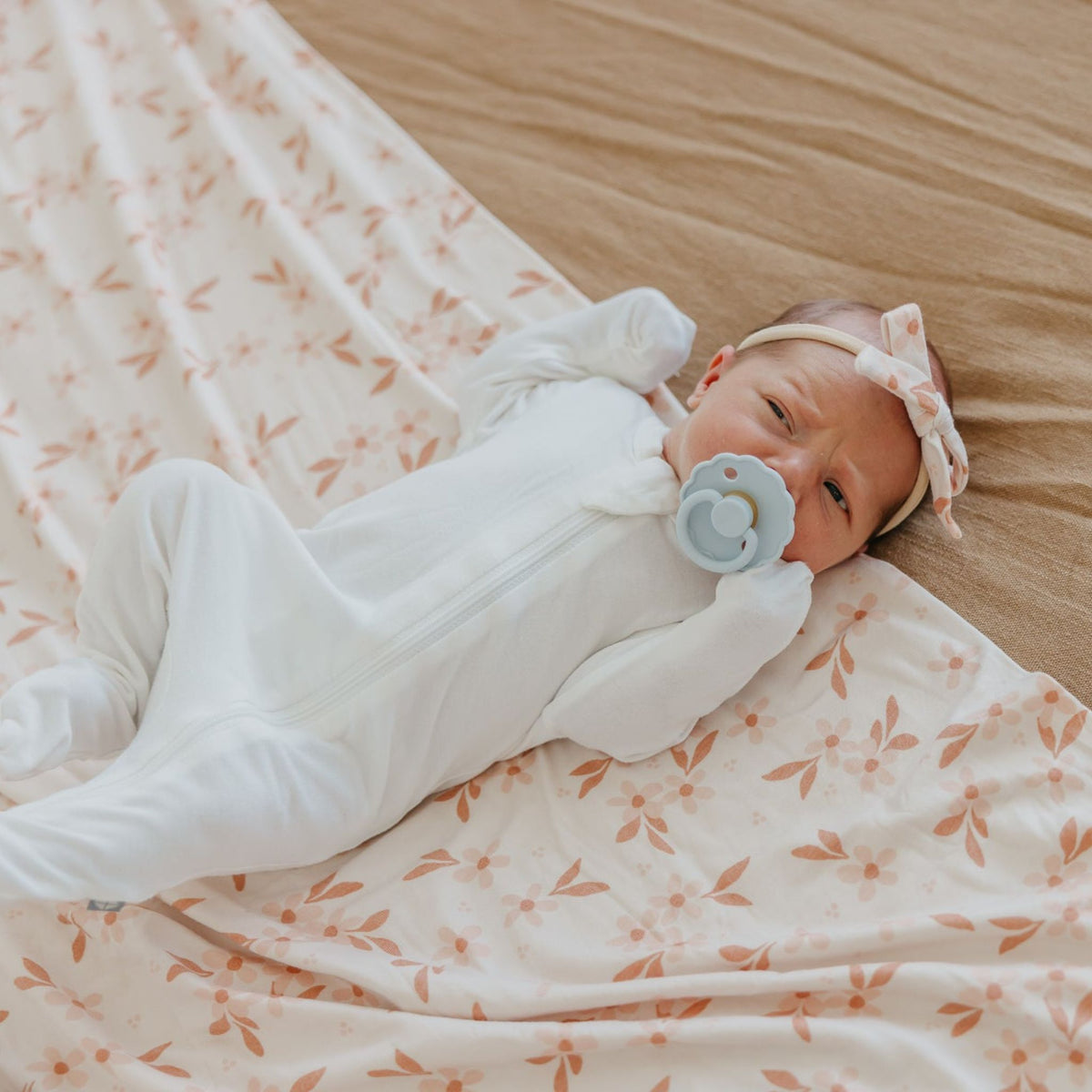 Knit Swaddle Blanket - Rue