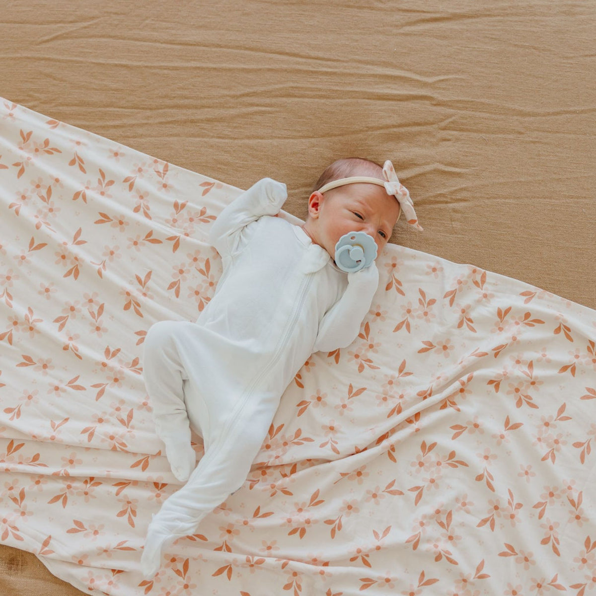 Knit Swaddle Blanket - Rue