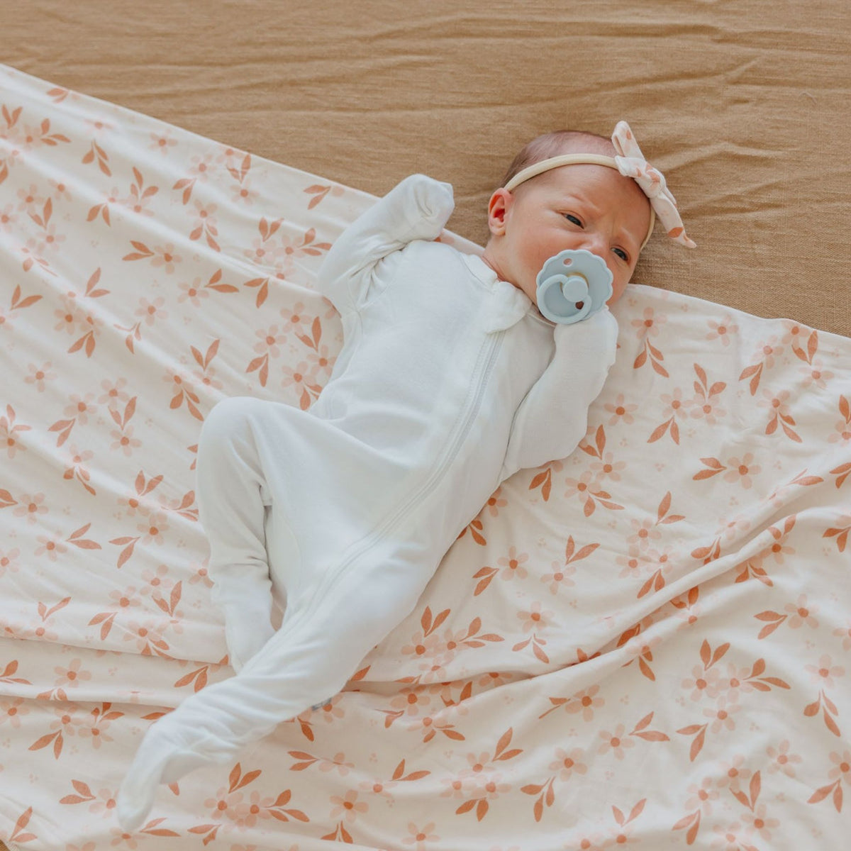 Knit Swaddle Blanket - Rue