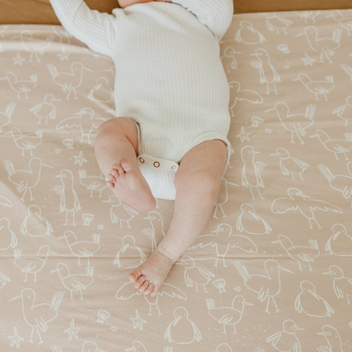 Knit Swaddle Blanket - Sandy