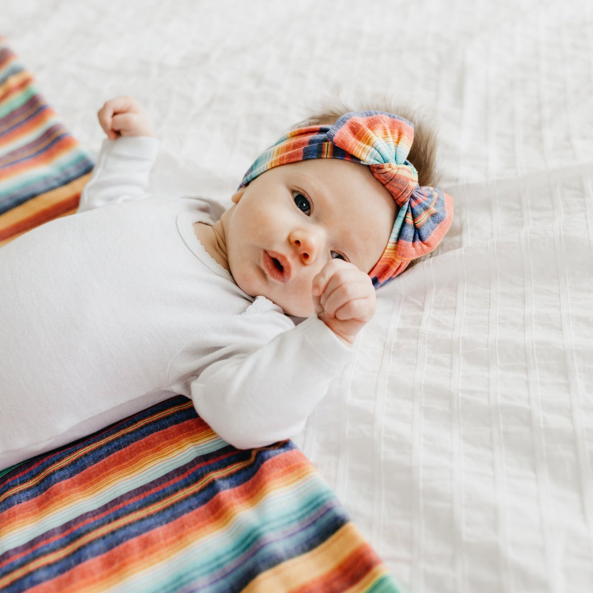 Knit Swaddle Blanket - Serape