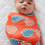 Knit Swaddle Blanket - Spangled