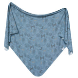 Knit Swaddle Blanket - Starships