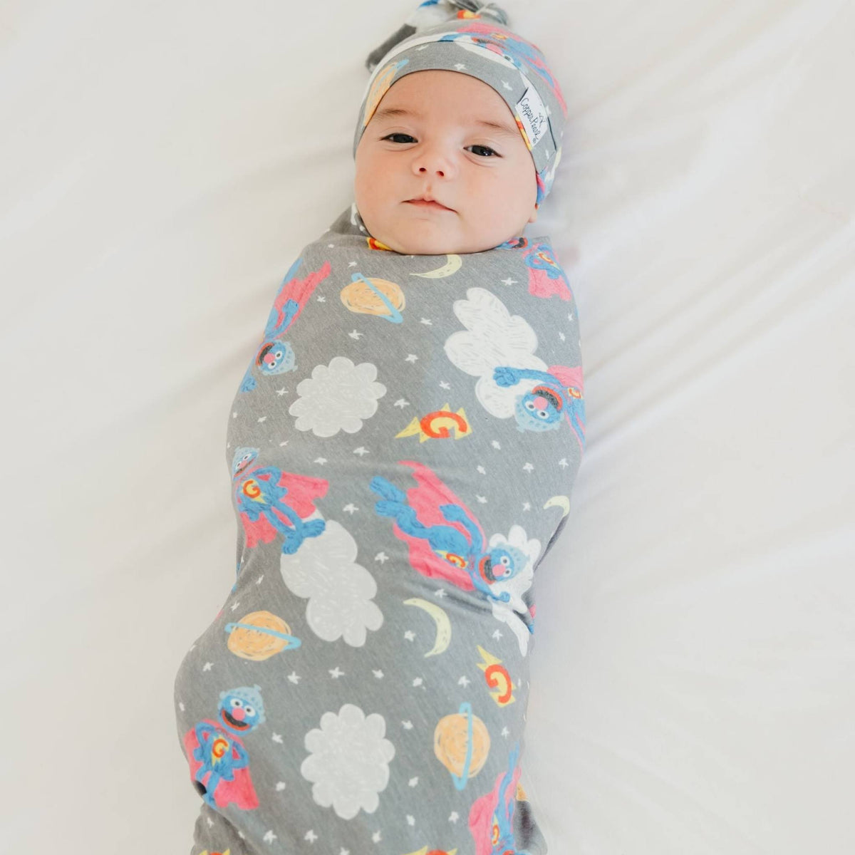 Knit Swaddle Blanket - Super Grover