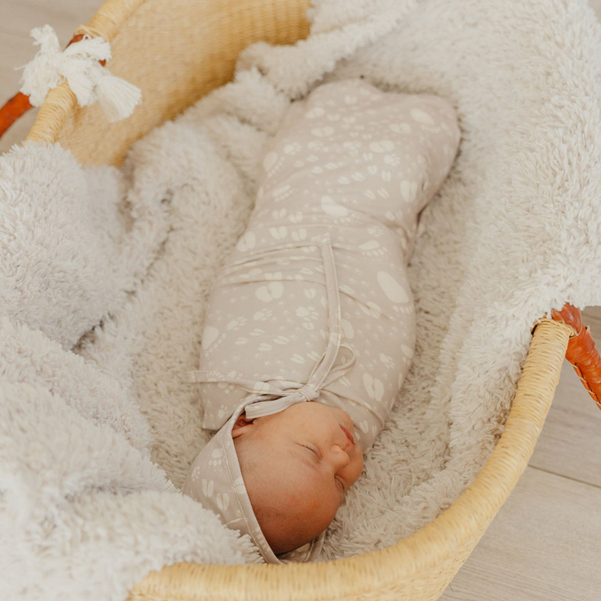 Knit Swaddle Blanket - Tracker