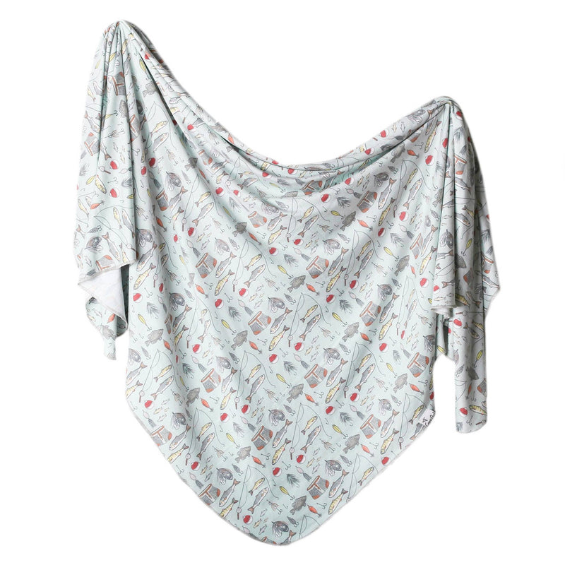 Knit Swaddle Blanket - Trout