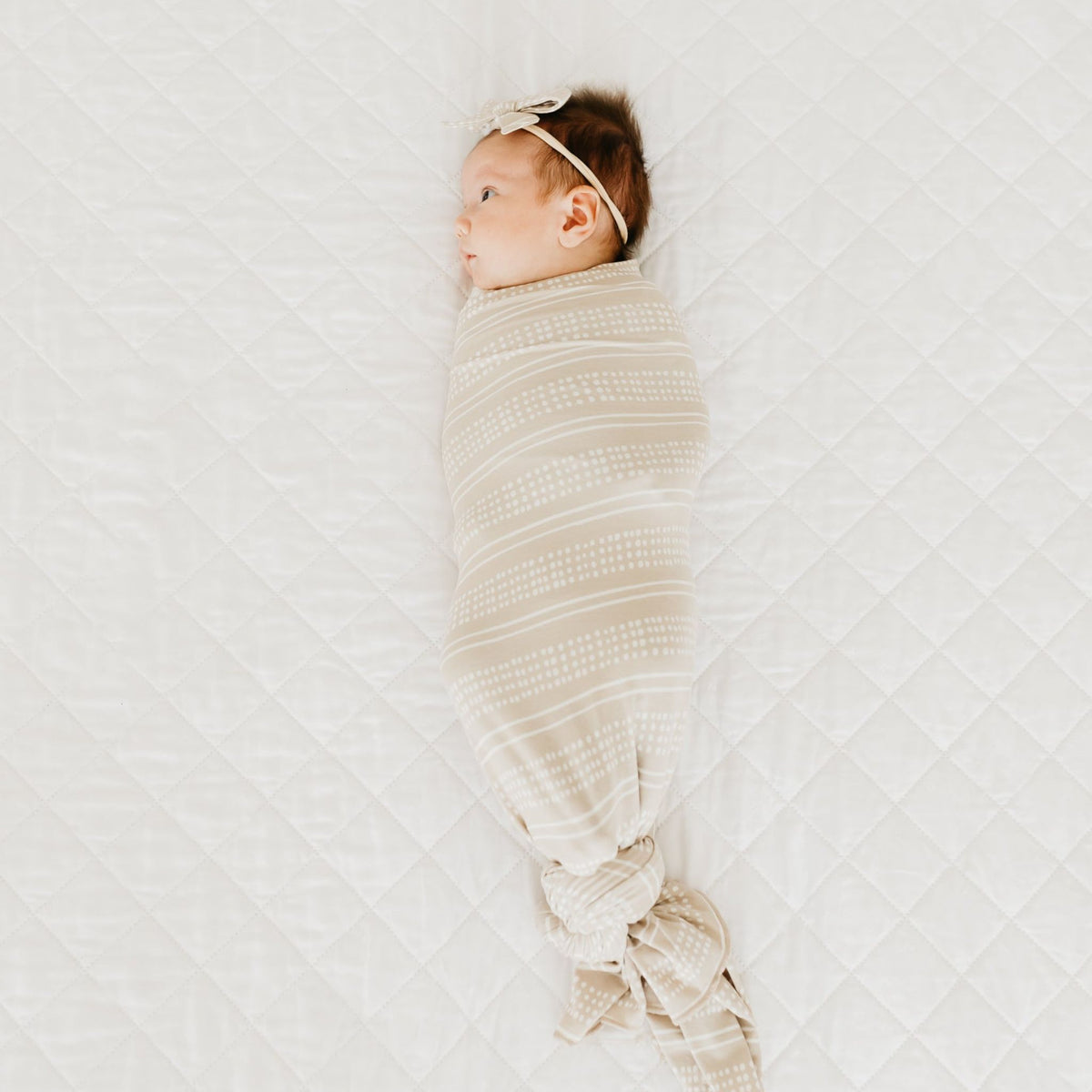 Knit Swaddle Blanket - Clay