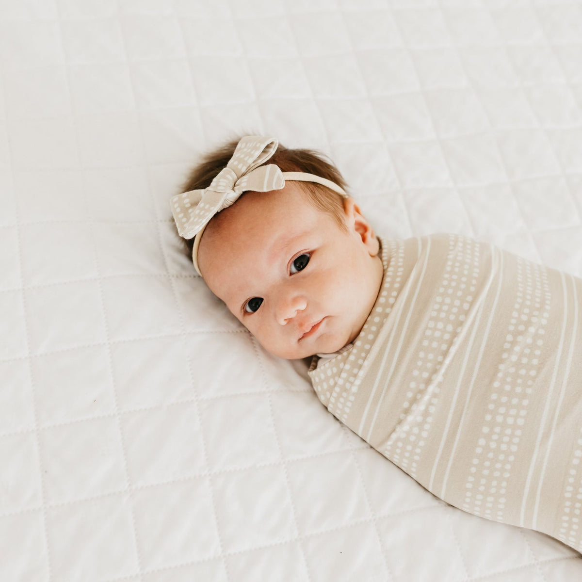 Knit Swaddle Blanket - Clay