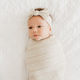 Knit Swaddle Blanket - Clay