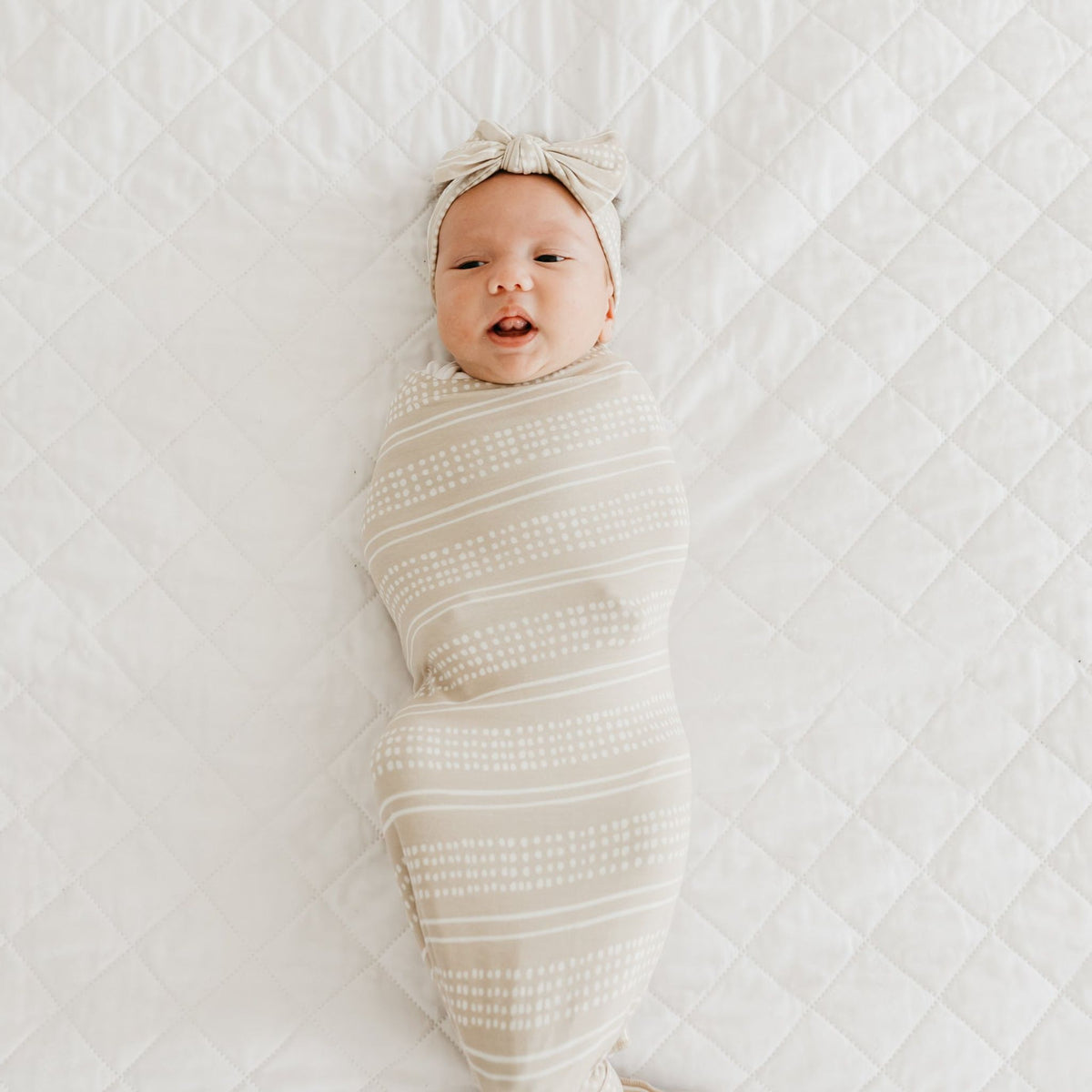 Knit Swaddle Blanket - Clay