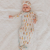 Newborn Knotted Gown - Juliet