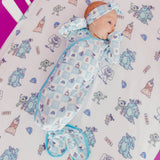 Newborn Knotted Gown - Monsters, Inc. Medley