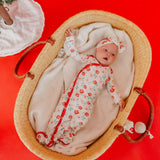 Newborn Knotted Gown - Noel