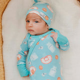 Newborn Knotted Gown - Slam Dunk