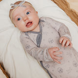 Newborn Knotted Gown - Star Wars Grogu Medley