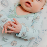 Newborn Knotted Gown - Star Wars Mando Medley