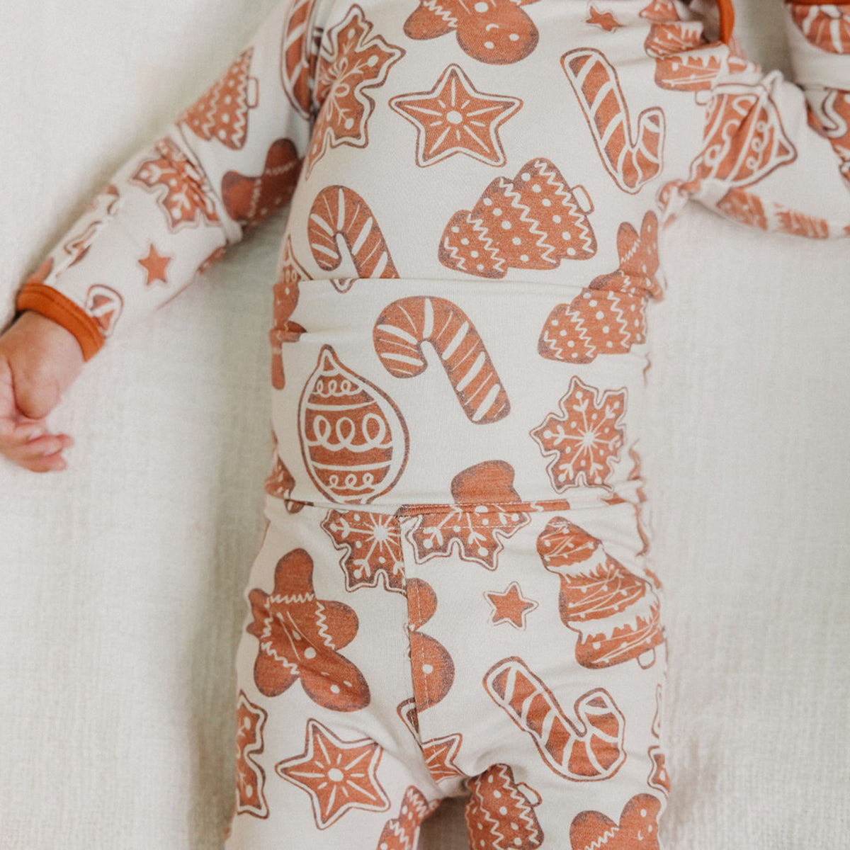 Long Sleeve Bodysuit - Gingerbread