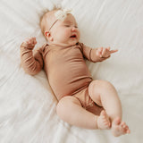 Long Sleeve Bodysuit - Pecan