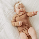Long Sleeve Bodysuit - Pecan