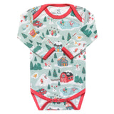 Long Sleeve Bodysuit - Snowy Slopes