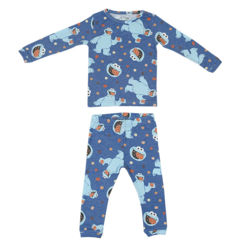 2pc Long Sleeve Pajama Set - Cookie Monster