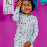 2pc Long Sleeve Pajama Set - Monsters, Inc. Medley