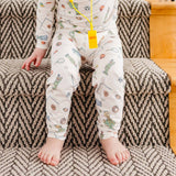 2pc Long Sleeve Pajama Set - Sesame Street Varsity Friends