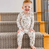 2pc Long Sleeve Pajama Set - Sesame Street Varsity Friends