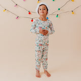 2pc Long Sleeve Pajama Set - Snowy Slopes