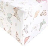 Premium Knit Fitted Crib Sheet - Luna