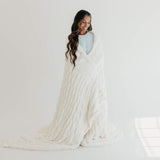 Luxe Cloud Plush Blanket - Ivory