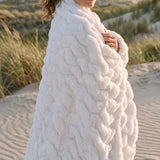 Luxe Cloud Plush Blanket - Ivory