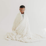 Luxe Cloud Plush Blanket - Ivory