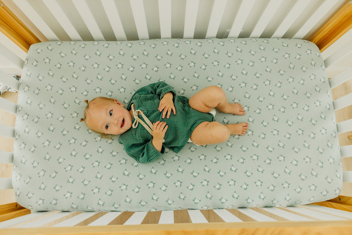 Premium Knit Fitted Crib Sheet - Wade