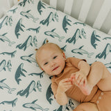 Premium Knit Fitted Crib Sheet - Cove