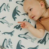 Premium Knit Fitted Crib Sheet - Cove