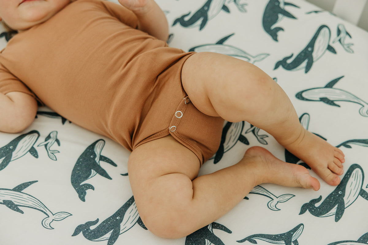 Premium Knit Fitted Crib Sheet - Cove