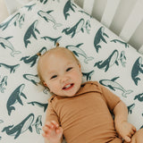 Premium Knit Fitted Crib Sheet - Cove