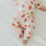 Short Sleeve Bodysuit - Strawberry