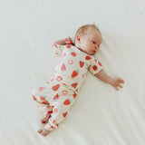 Short Sleeve Bodysuit - Strawberry