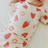 Short Sleeve Bodysuit - Strawberry
