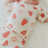 Short Sleeve Bodysuit - Strawberry