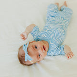 Ribbon Baby Bow - Surf