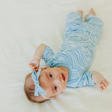 Ribbon Baby Bow - Surf