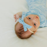 Ribbon Baby Bow - Surf