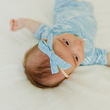 Ribbon Baby Bow - Surf