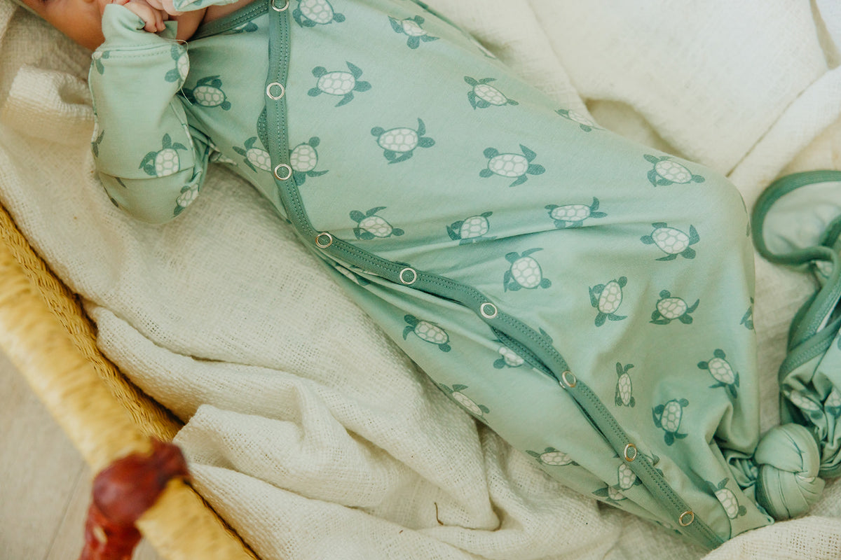 Newborn Knotted Gown - Wade