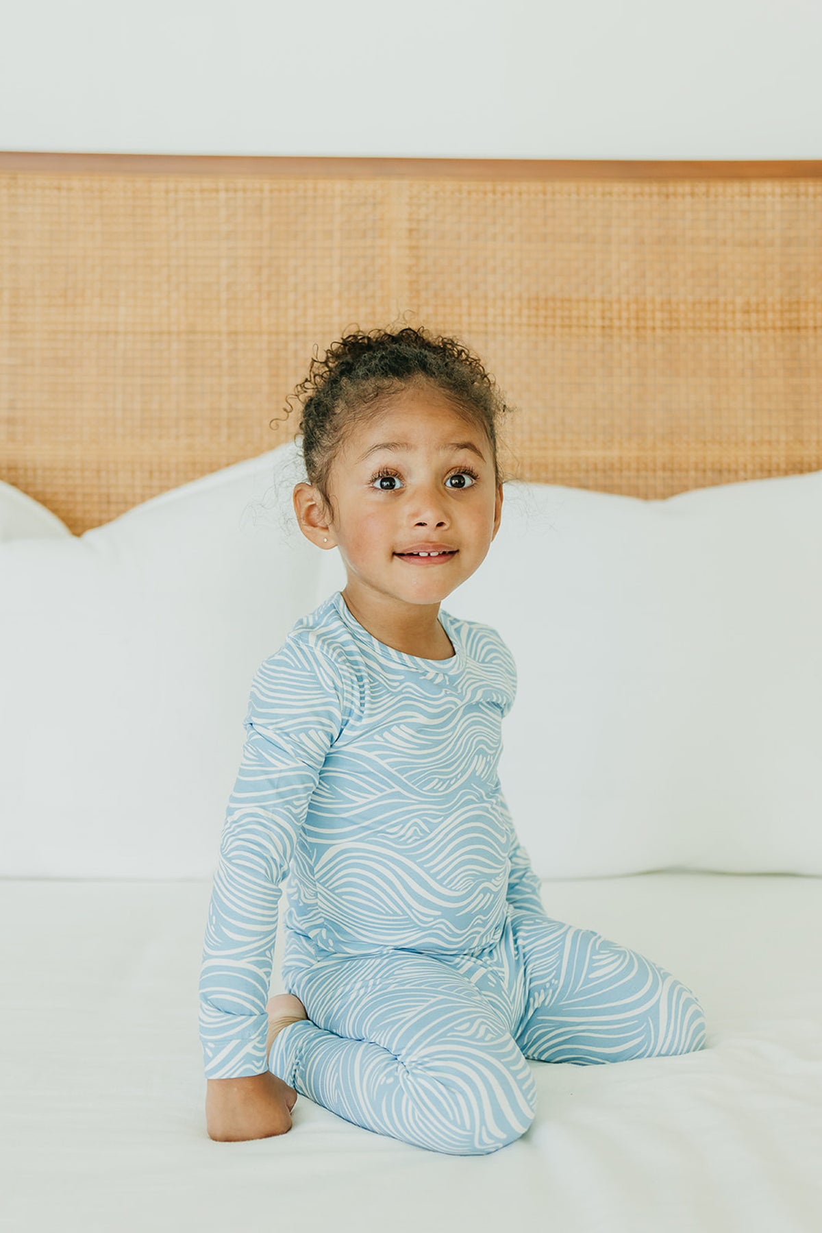 2pc Long Sleeve Pajama Set - Surf