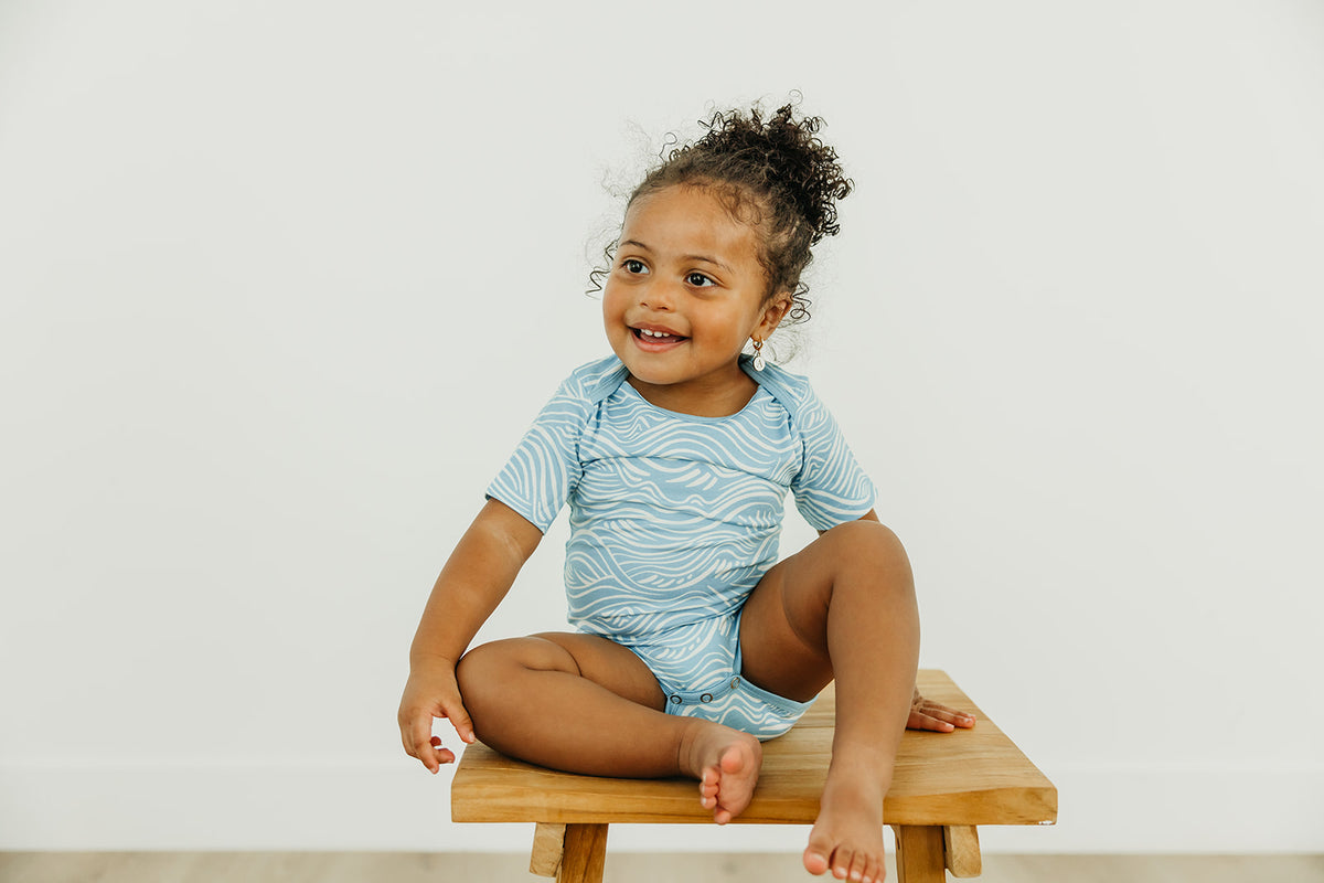 Short Sleeve Bodysuit - Surf